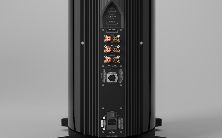 Rear view of the Linn 360 speaker 