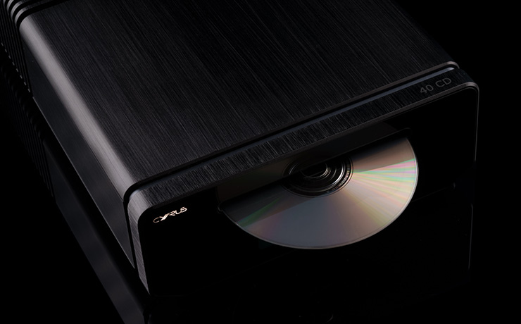 CYRUS 40 CD - CD Player. With the CD partially ejected