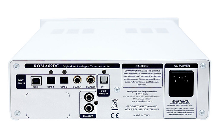 Synthesis Roma 69DC DAC rear view