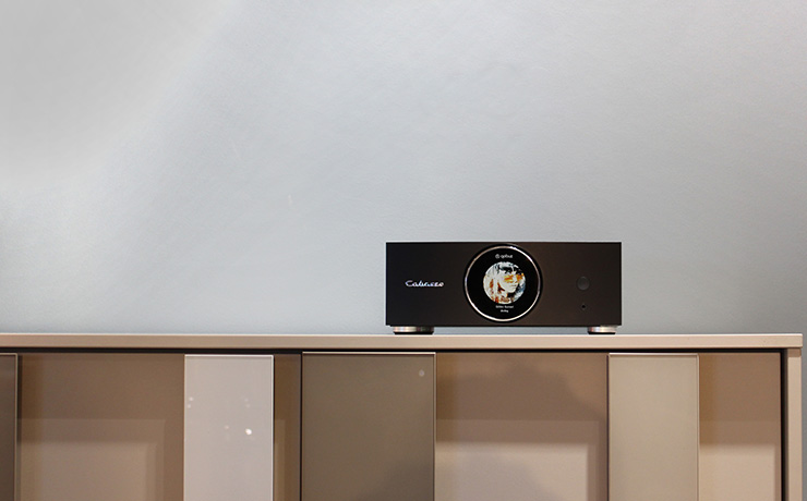 Cabasse AMP 240 S on a shelving unit