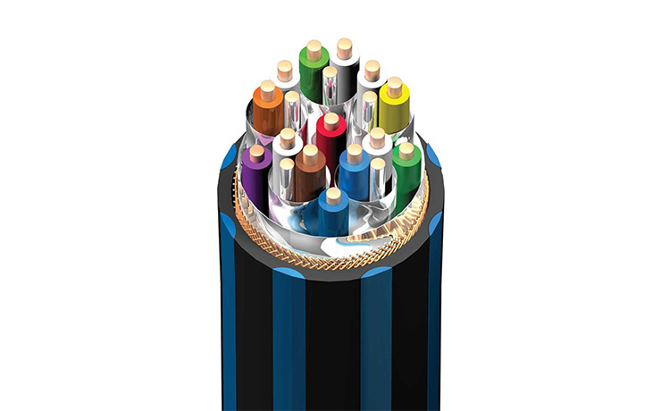 AudioQuest BlueBerry 18 HDMI Cable - cross-section view