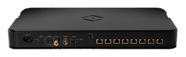 the rear of the Sileng Angel Bonn NX Audio Switch