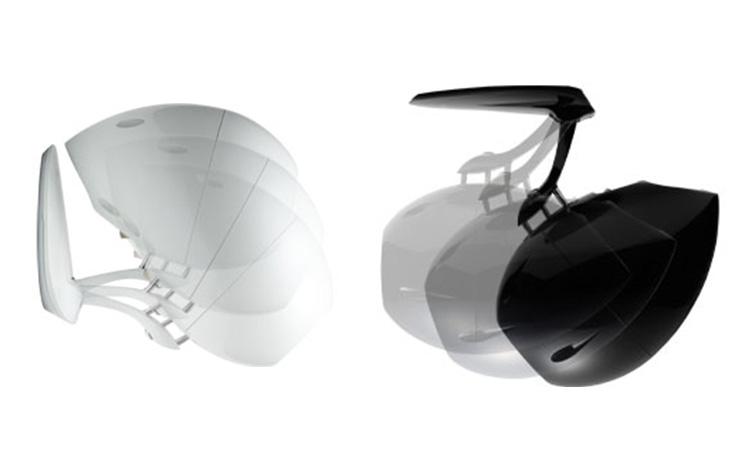 Eclipse wall bracket - image shows the movement range the bracket offers