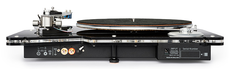 Vertere DG X Turntable viewed from the rear