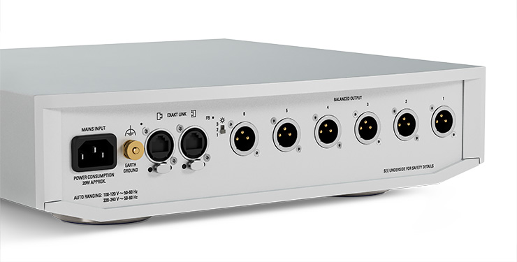 Linn Klimax ExaktBox in silver rear view