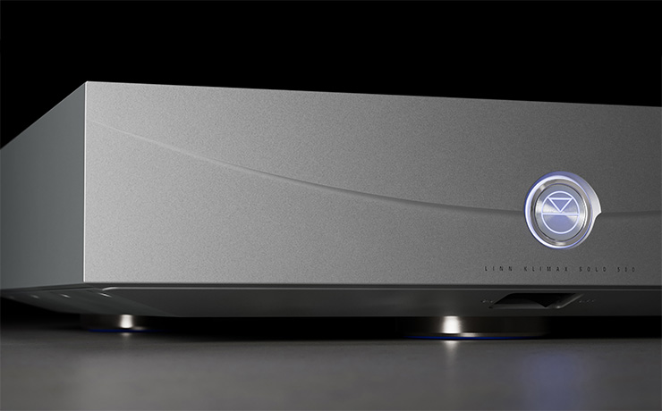 The Linn Klimax Solo 500 amp in silver