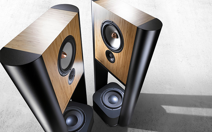 A pair of Grimm LS1v2 speakers