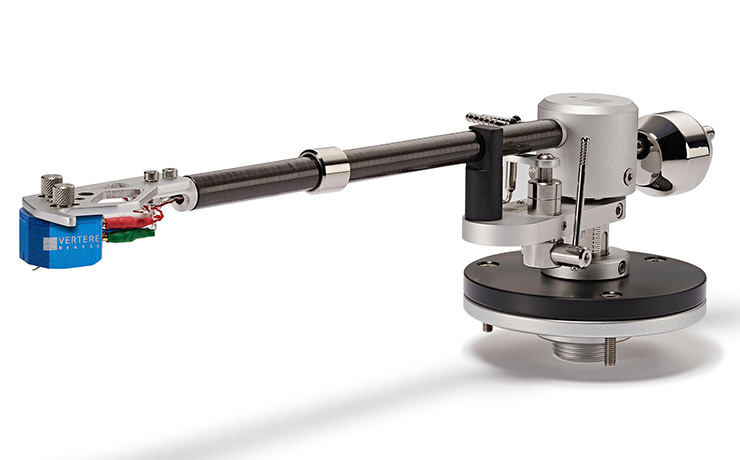Vertere Mystic Moving Coil Cartridge on a tonearm