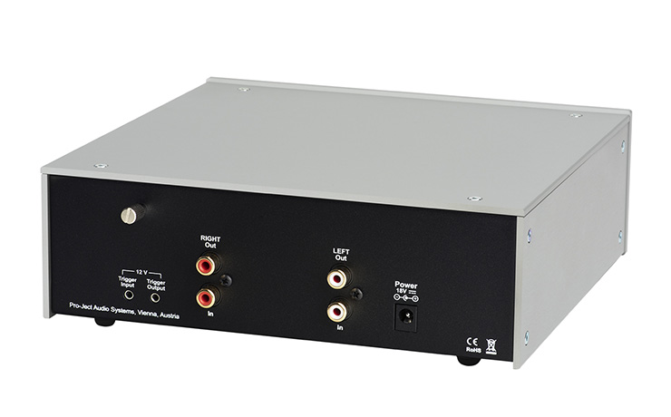 Project Phono Box DS2 in silver - rear view