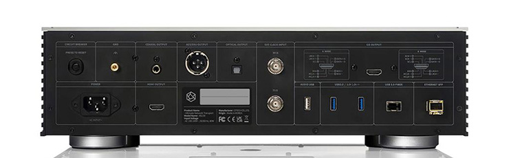 The rear of the HiFi rose RS130