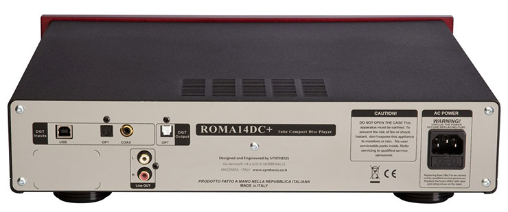 Synthesis Roma 14DC+ CD - DAC rear view