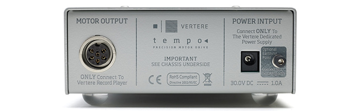 rear view of Vertere Tempo Precision Motor Drive