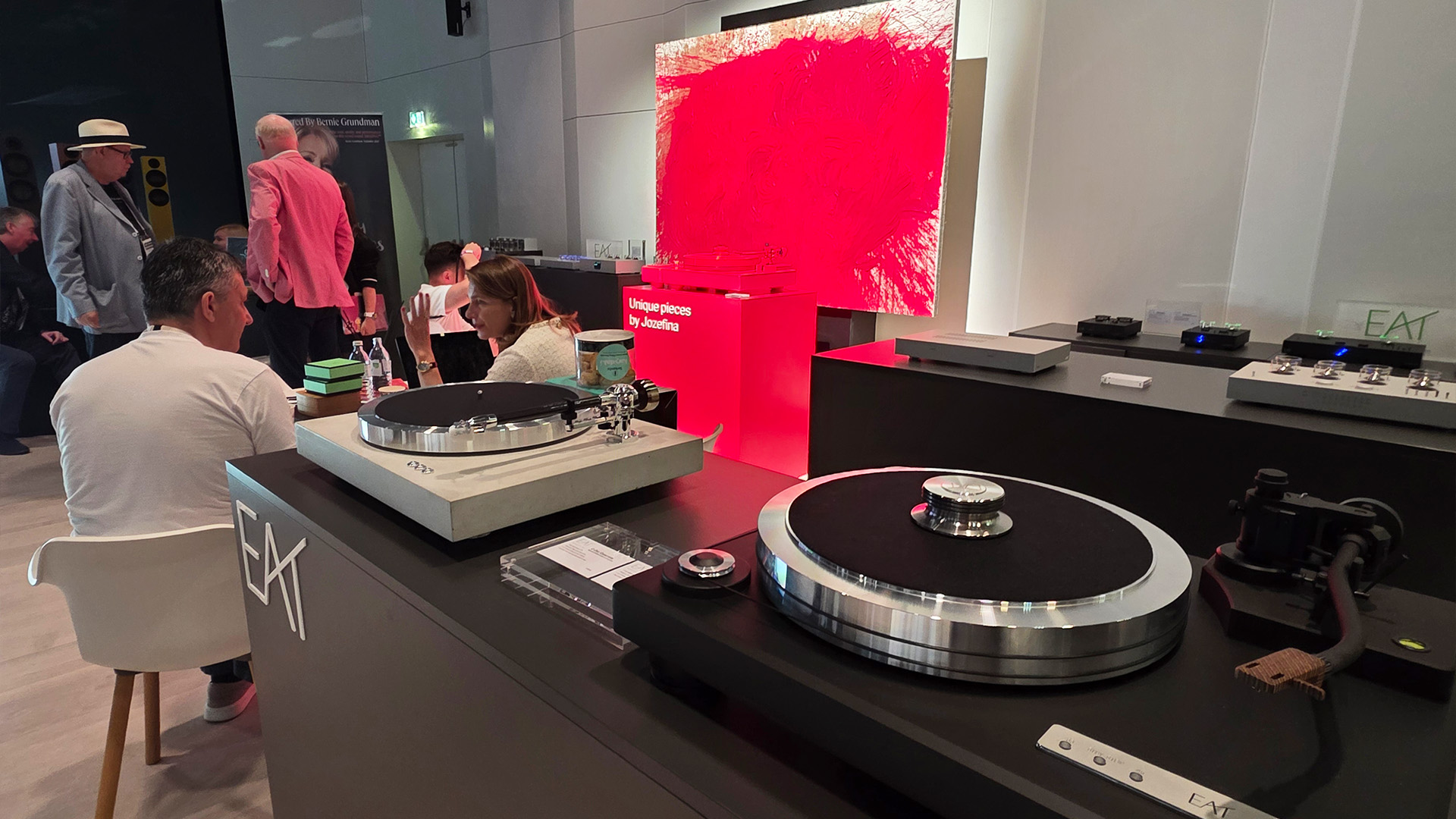 the EAT section of the Vienna HiFi show