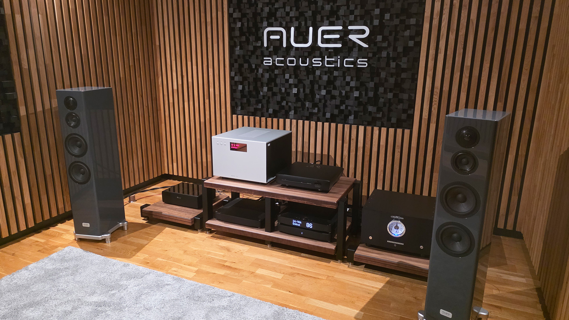 The Auer Acoustics room at the Vienna HiFi Show