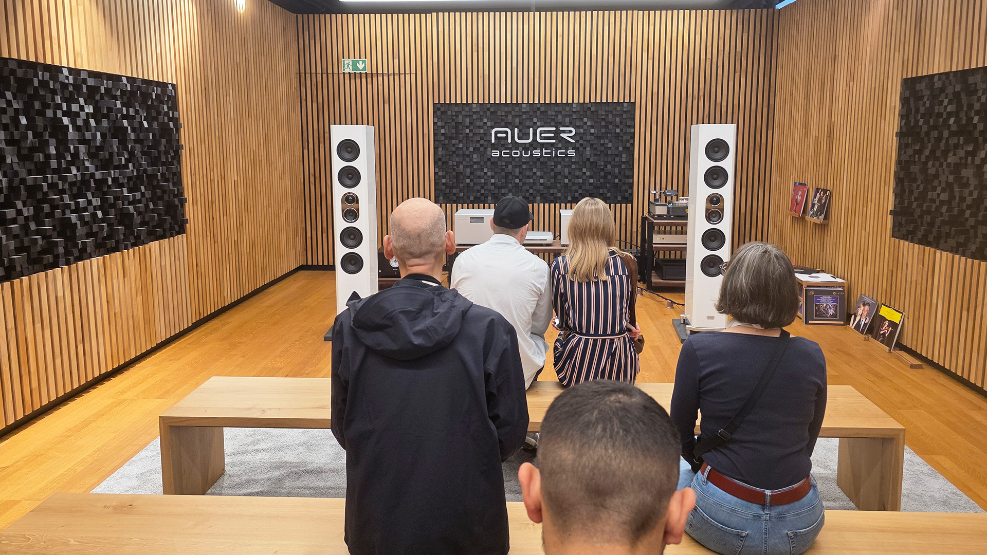 The Auer room at the hifi show