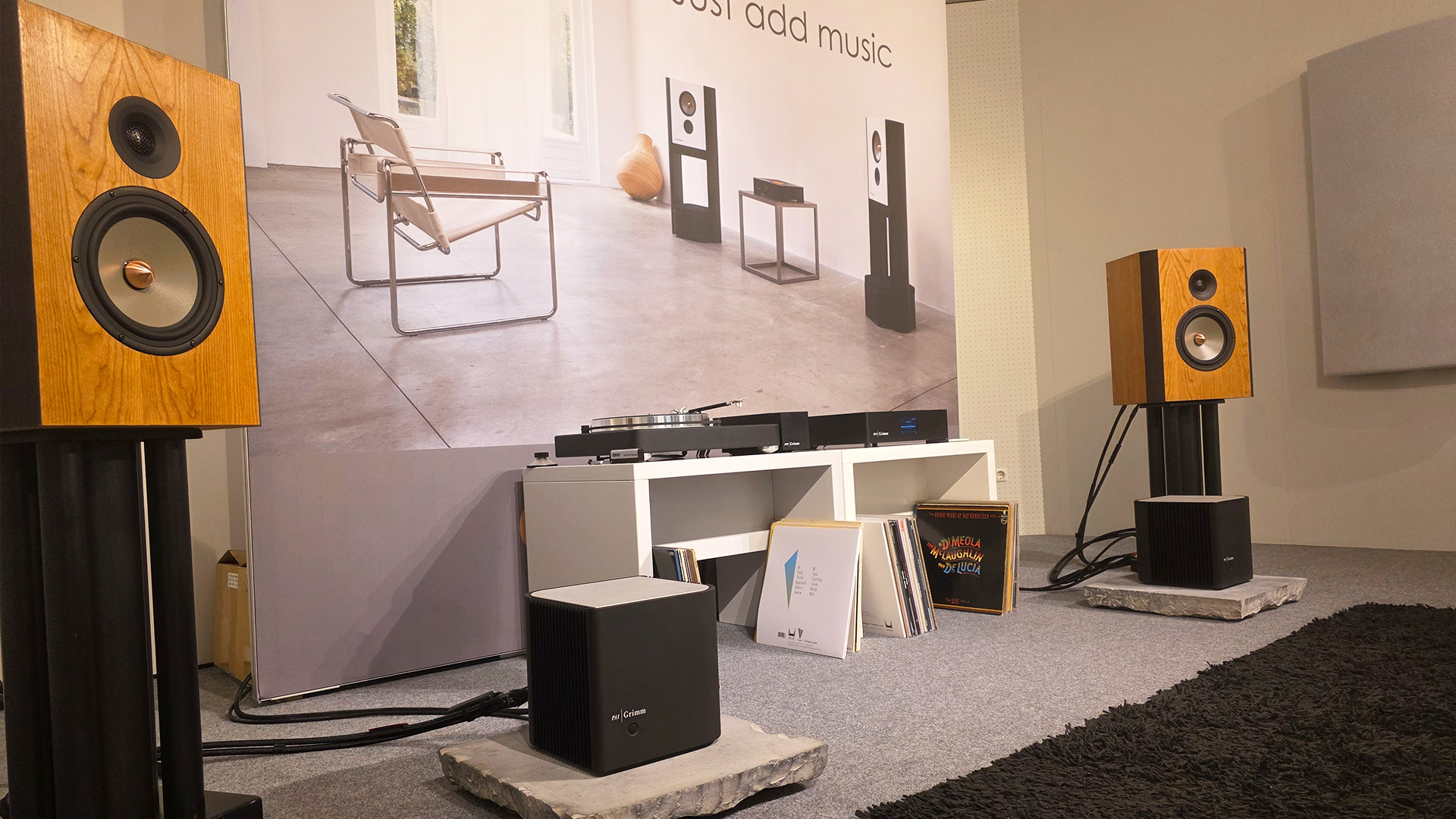 The Grimm room at the HiFi Show in Vienna