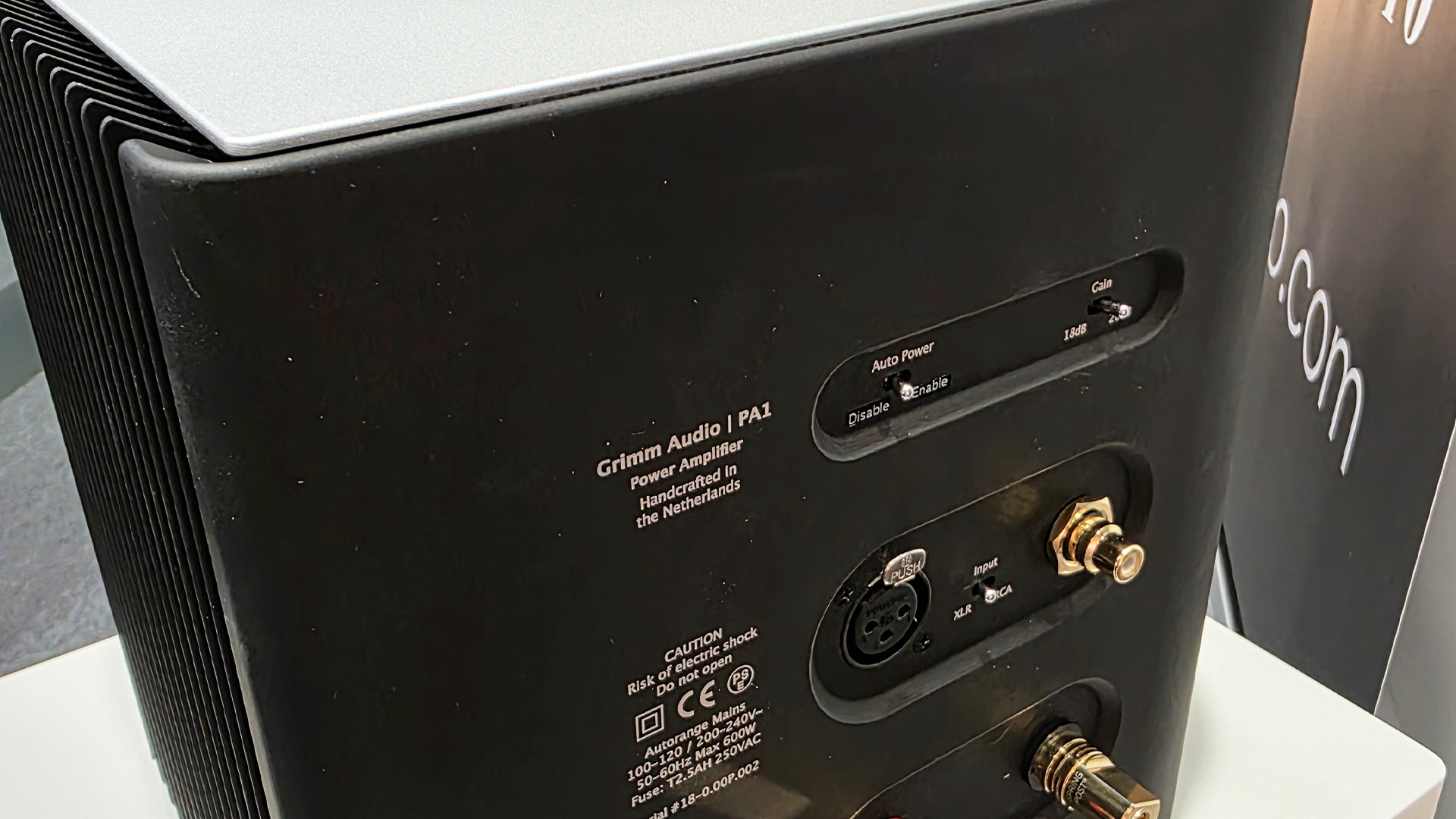 The Grimm Audio PA1 amplifier