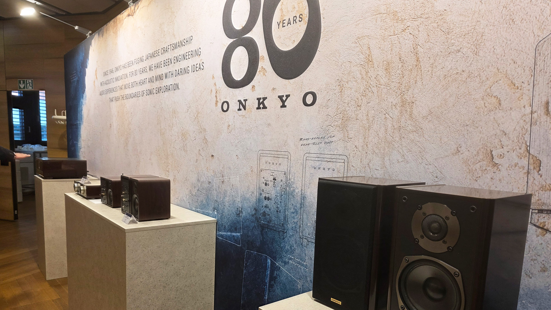 The Onkyo room at the Vienna HiFi Show