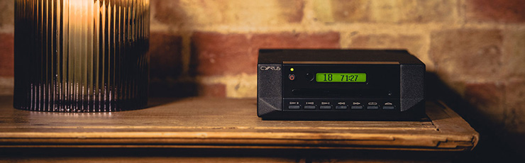 Cyrus CDi on a wooden sideboard