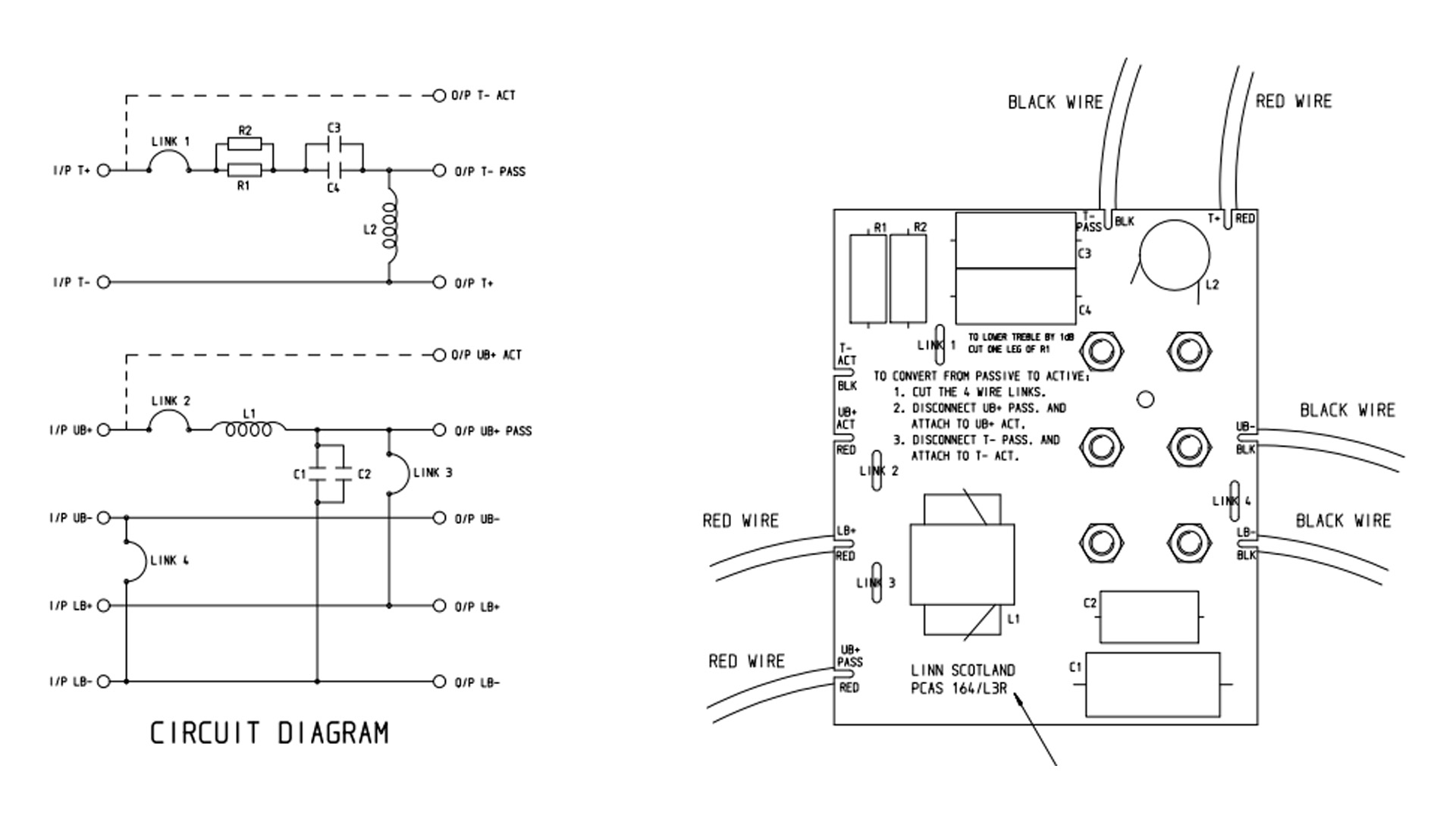 Linn Keilidh crossover circuit diagram