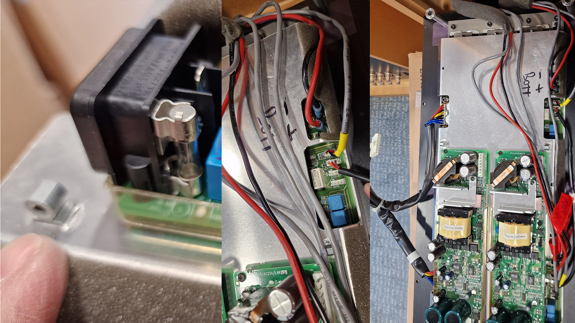 Linn Komri amp module fuse, internal wiring