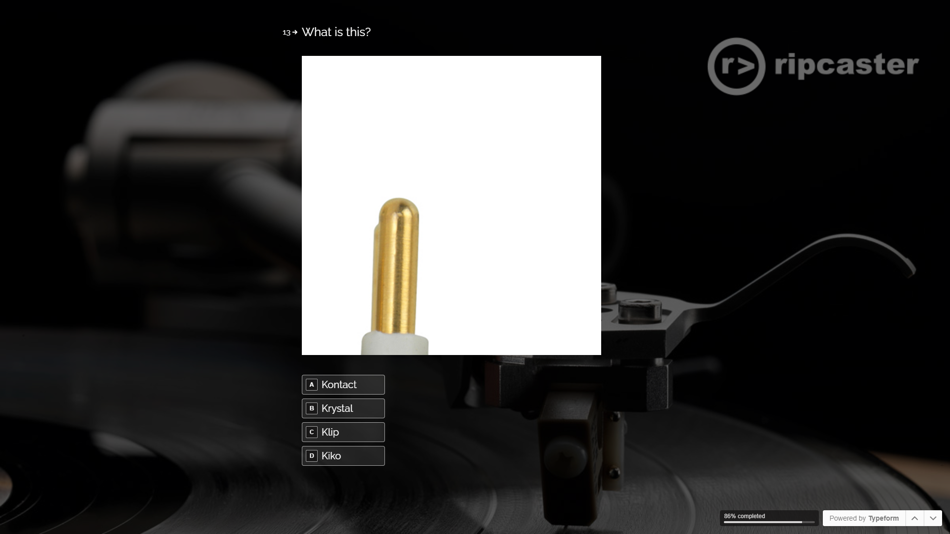 Ripcaster LP12 Quiz Question 10