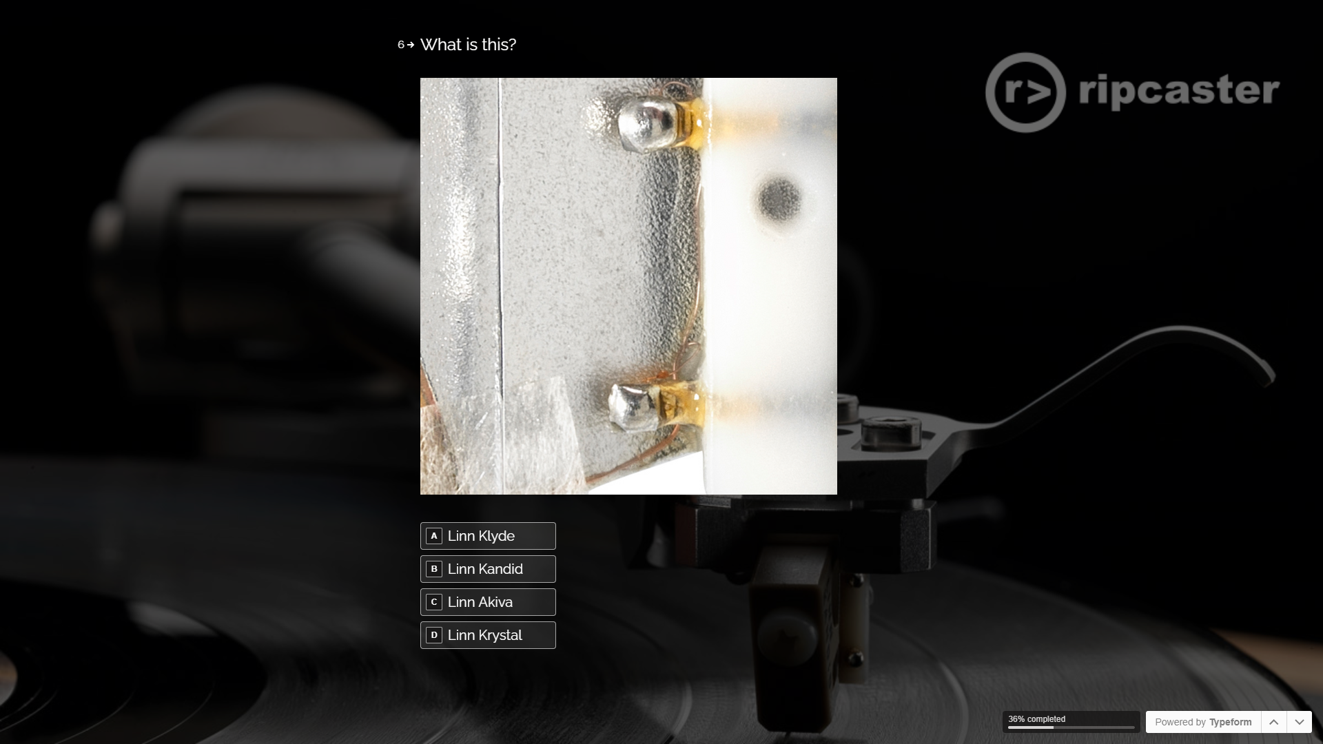 Ripcaster LP12 Quiz Question 3