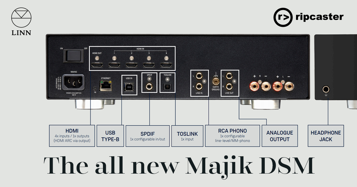 Linn Majik DSM Rear ports