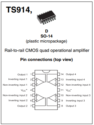 Operational Amplifiers - Op Amps Quad Rail-to-Rail 3V